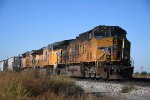 Tied down eastbound manifest waits in the yard